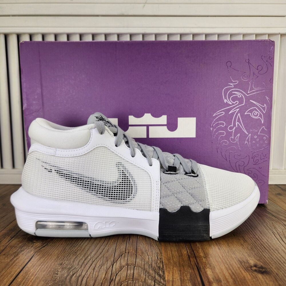Nike Lebron Witness VIII 8 Men's 8.5 White Basketball Sneakers Shoes FB2239-100
